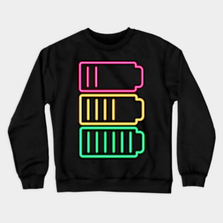 RECHARGED! Neon Crewneck Sweatshirt